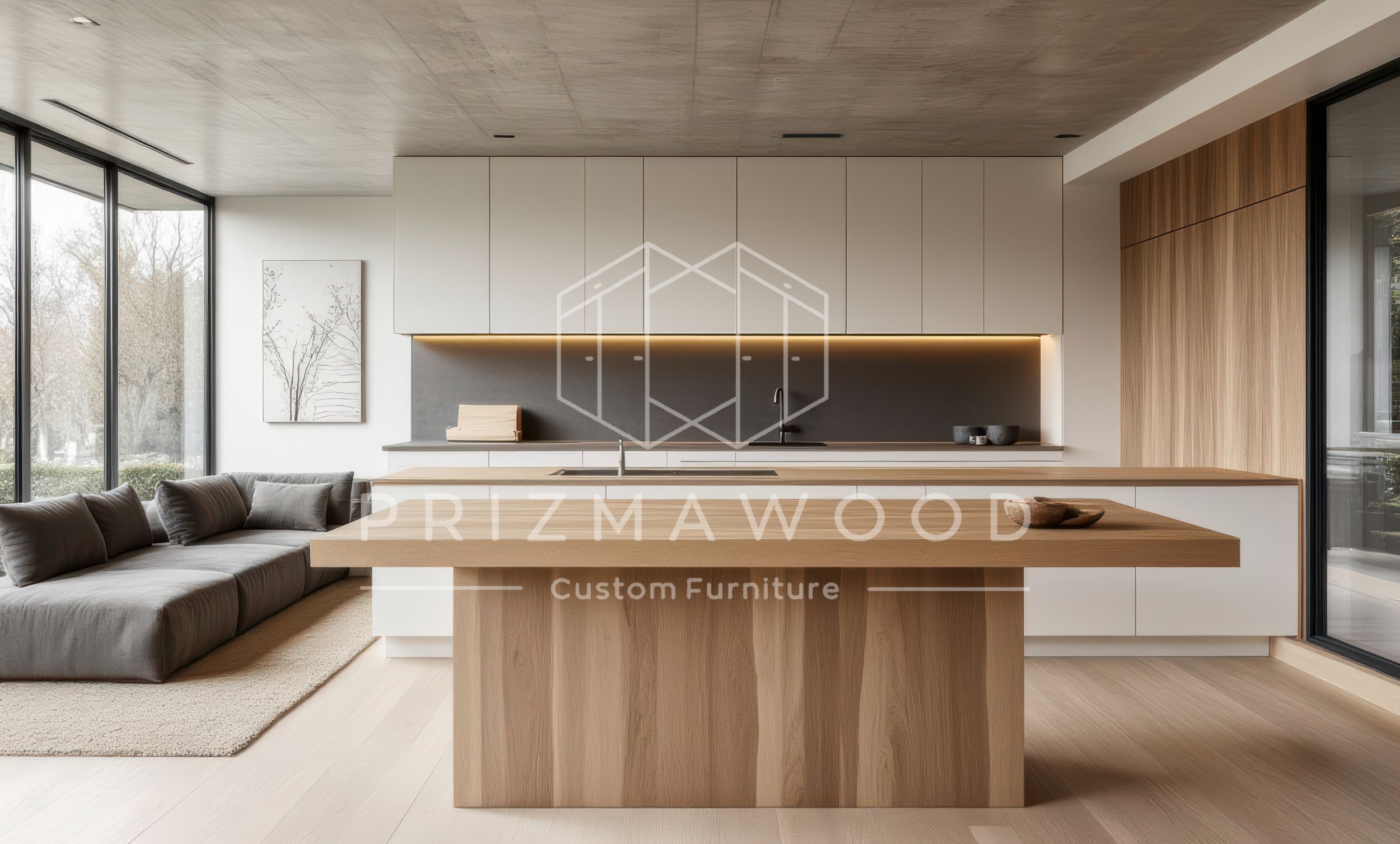 Modern White Oak Kitchen in San Jose